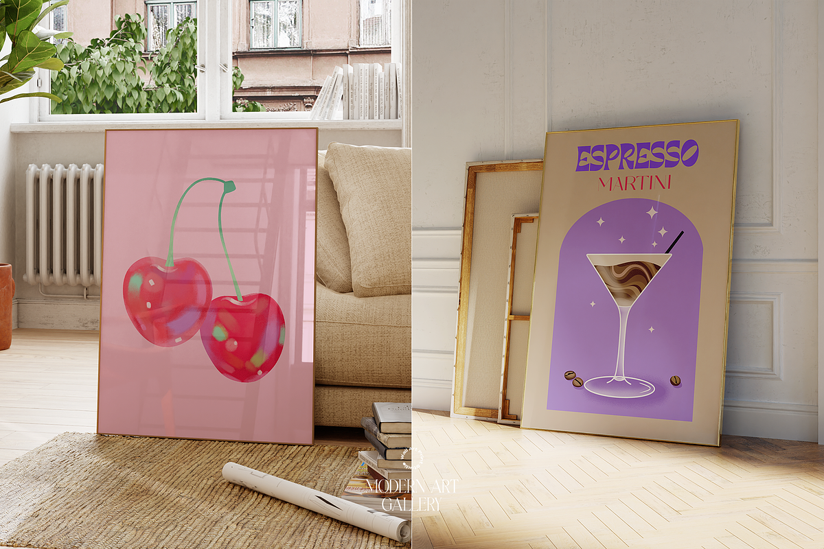 Modern Art Gallery 4, a Graphic by Wall Art Print Studio (Photo 14 of 18)