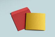 Square Bi-Fold Brochure Mockup, an Advertising Mockup by Illusiongraphic (Thumbnail 19 of 22)