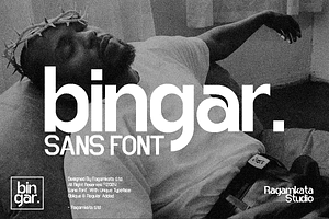 Bingar, a Sans Serif Font by RagamKata