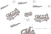 Floral Mama Embroidery Design, an Illustration by Pixels.Craft (Thumbnail 4 of 4)
