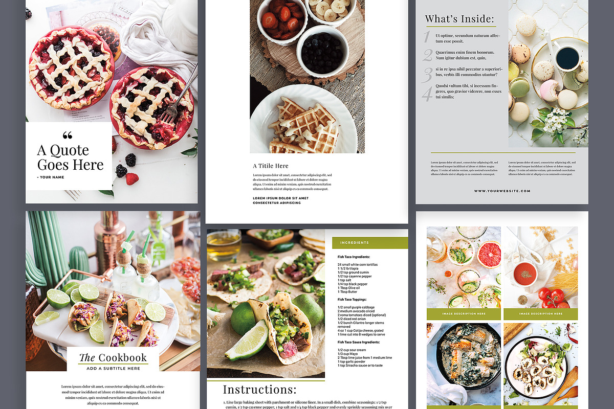 The Cook: E-Book Template, a Magazine Template by SheMadeStudio (Photo 2 of 5)