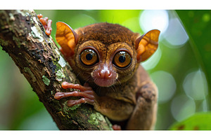 Close-up of a tarsier with large, an Animal Photo by Igor Tichonow