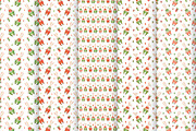 Winter bunnies patterns., a Decorative Illustration by Anna Kopylova (Thumbnail 2 of 4)