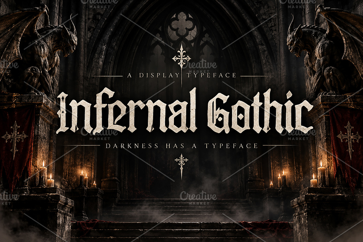 Infernal Gothic, a Blackletter Font by Wow Magic (Photo 1 of 5)