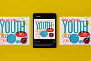 Colorful Risograph Youth Day Flyer, a Flyer Template by graphicook (Thumbnail 3 of 4)