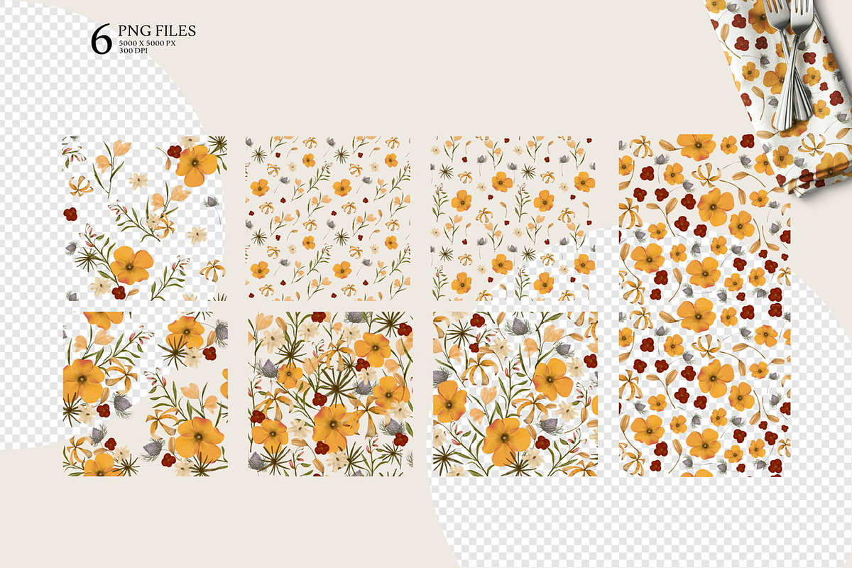 Pressed Floral Pattern collection