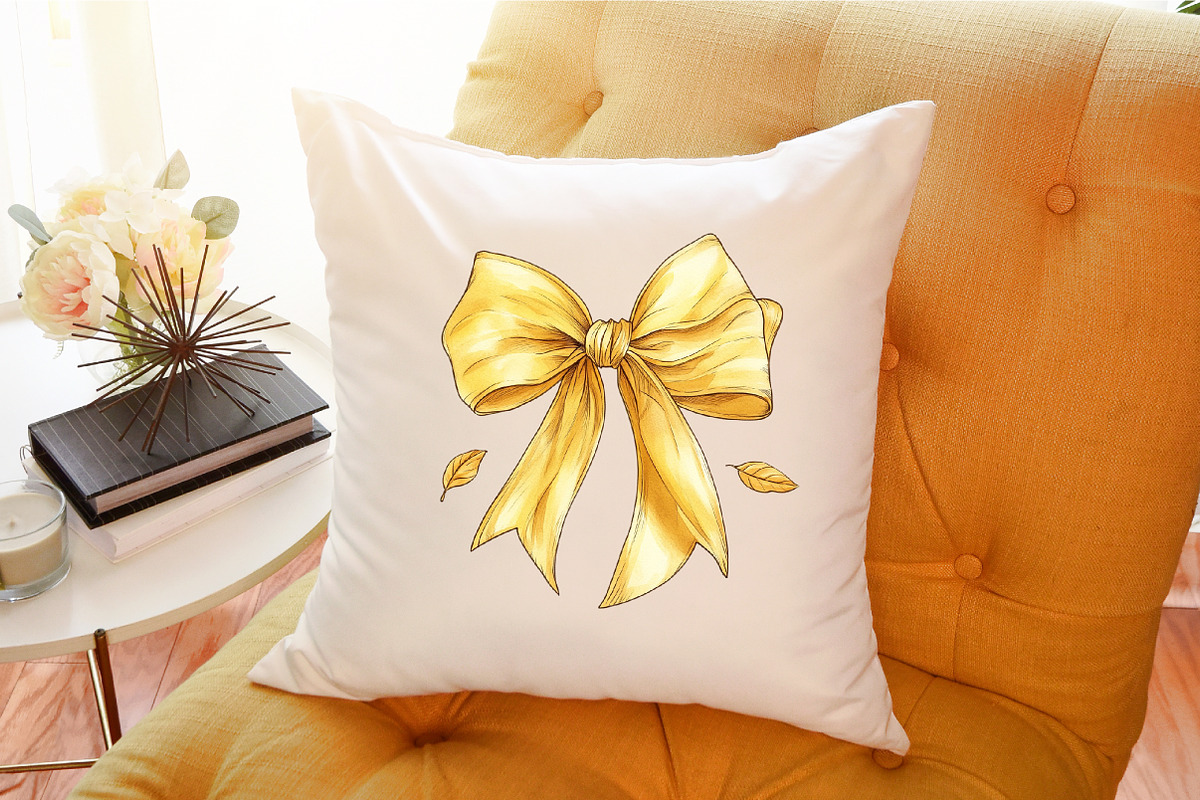 Fall Watercolor Cute Coquette Bows P, an Illustration by Sublimation Artist (Photo 6 of 6)