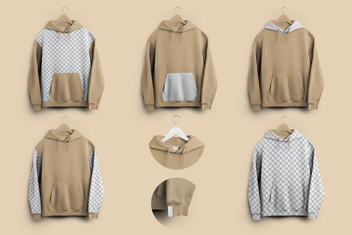 4 Mockups Unisex Oversize Hoodie, a Hoody Mockup by Grow Design Craft Studio (Photo 5 of 7)