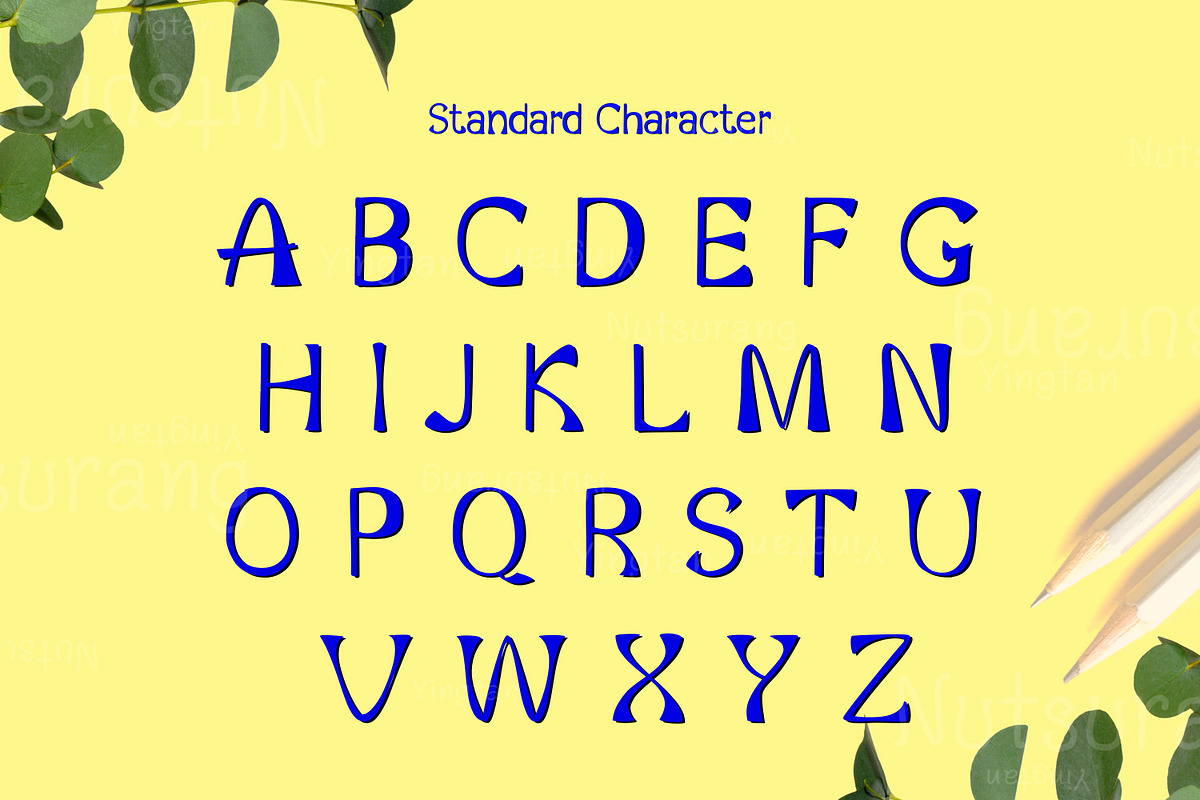 Alphabet Fonts, a Script Font by N Nakorn Creative
