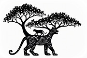 Beautiful Cheetah Silhouette Vector, an Illustration by Amazin_art (Thumbnail 8 of 21)