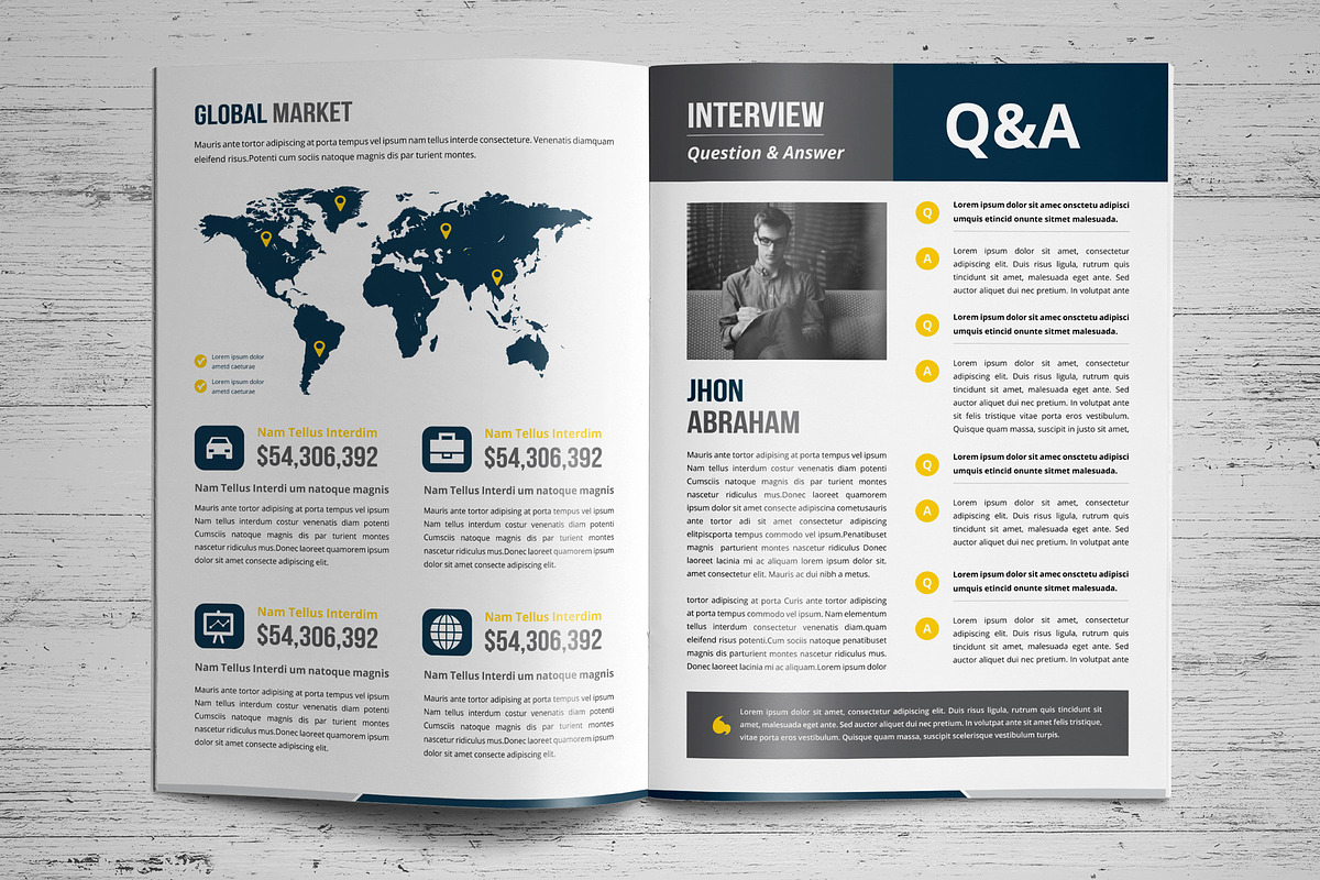 Annual Report Template V10, a Brochure Template by JanySultana (Photo 12 of 18)