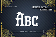 Antique gothic blackletter, a Blackletter Font by Wow Magic (Thumbnail 2 of 3)