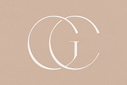GC monogram, a Branding & Logo Template by LINKED LETTERS STUDIO (Thumbnail 1 of 2)