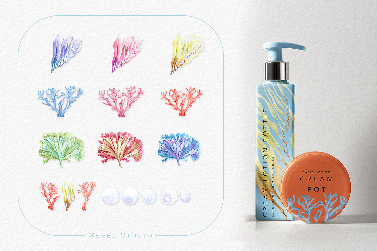 Watercolor Undersea world clipart, an Animal Illustration by GevelStudio (Photo 3 of 10)