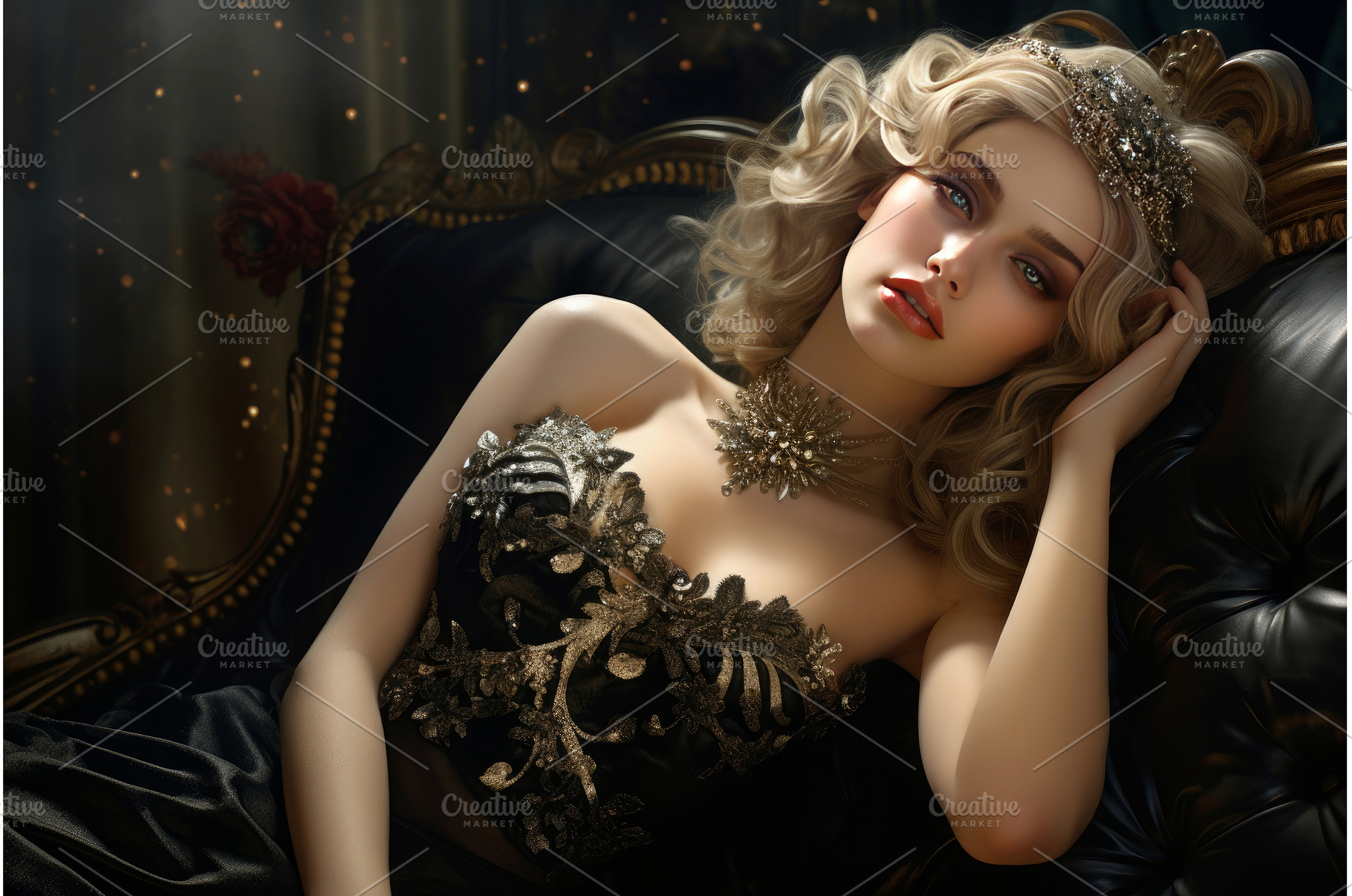 Affluent Luxury shining elegance, a Beauty & Fashion Photo by Ylivdesign