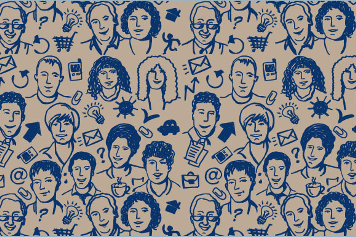 Team work of business people, a Person Illustration by Crowhouse (Photo 5 of 5)