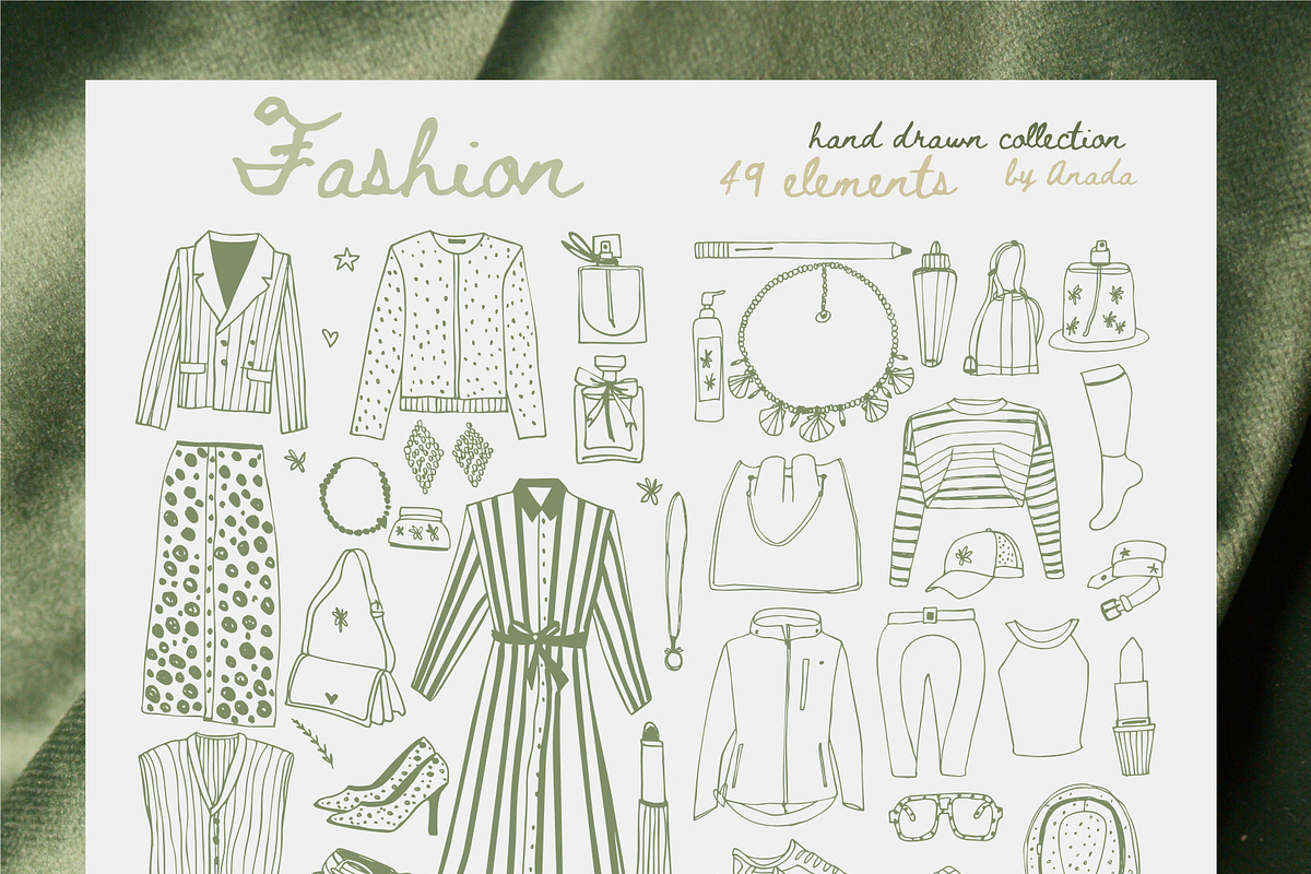 Fashion Illustration Pack, an Illustration by Anada Arty (Photo 1 of 3)
