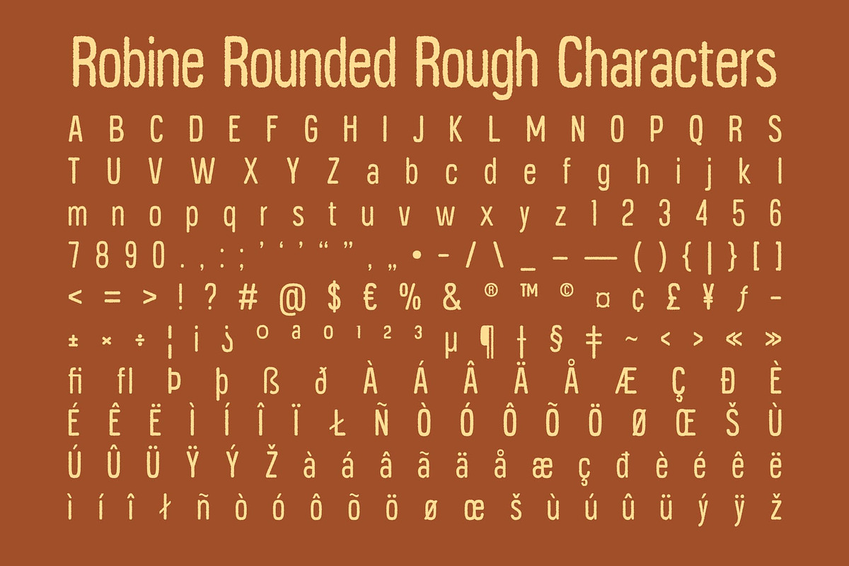 Robine Rounded Rough, a Sans Serif Font by Craft Supply Co. (Photo 5 of 8)