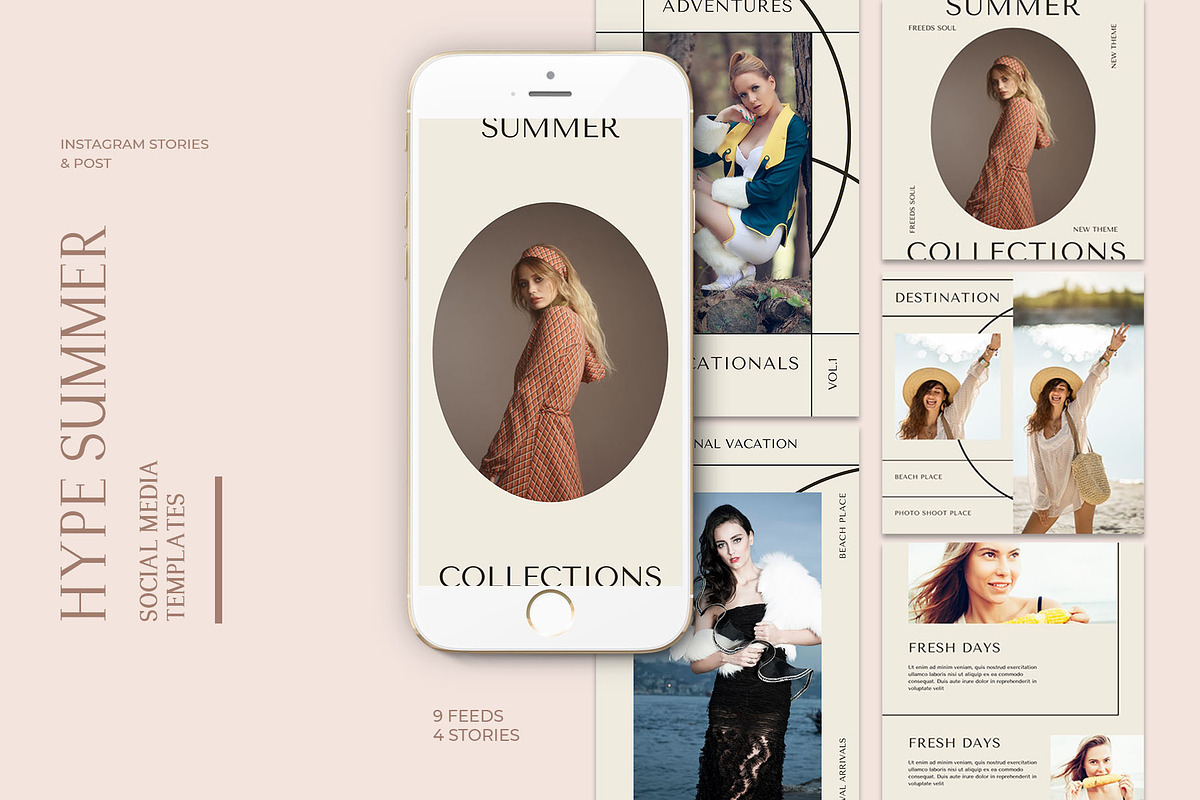 Hype Summer Instagram | Canva & PSD, a Social Media Template by Azruca (Photo 2 of 18)