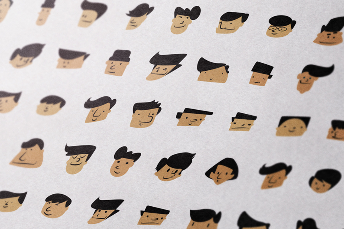 Cartoon Characters Mega Bundle Kids, an Education Illustration by Template Dealer (Photo 1 of 2)