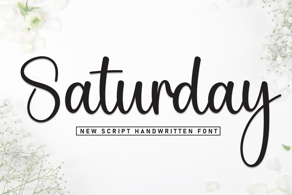 Saturday | Script Font, a Handwritten Font by Scratchones (Photo 1 of 8)