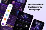 K7coin Cryptocurrency HTML Template, a HTML Template by Codeflicks (Thumbnail 1 of 2)