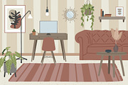 LIVING ROOM INTERIOR CREATOR & decor, an Animal Illustration by Alina Mubarak (Thumbnail 2 of 7)