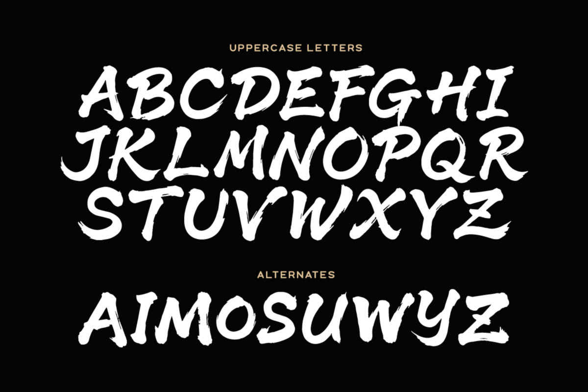 Akuma - Brush Font, a Handwritten Font by Tugcu Design Co. (Photo 2 of 3)