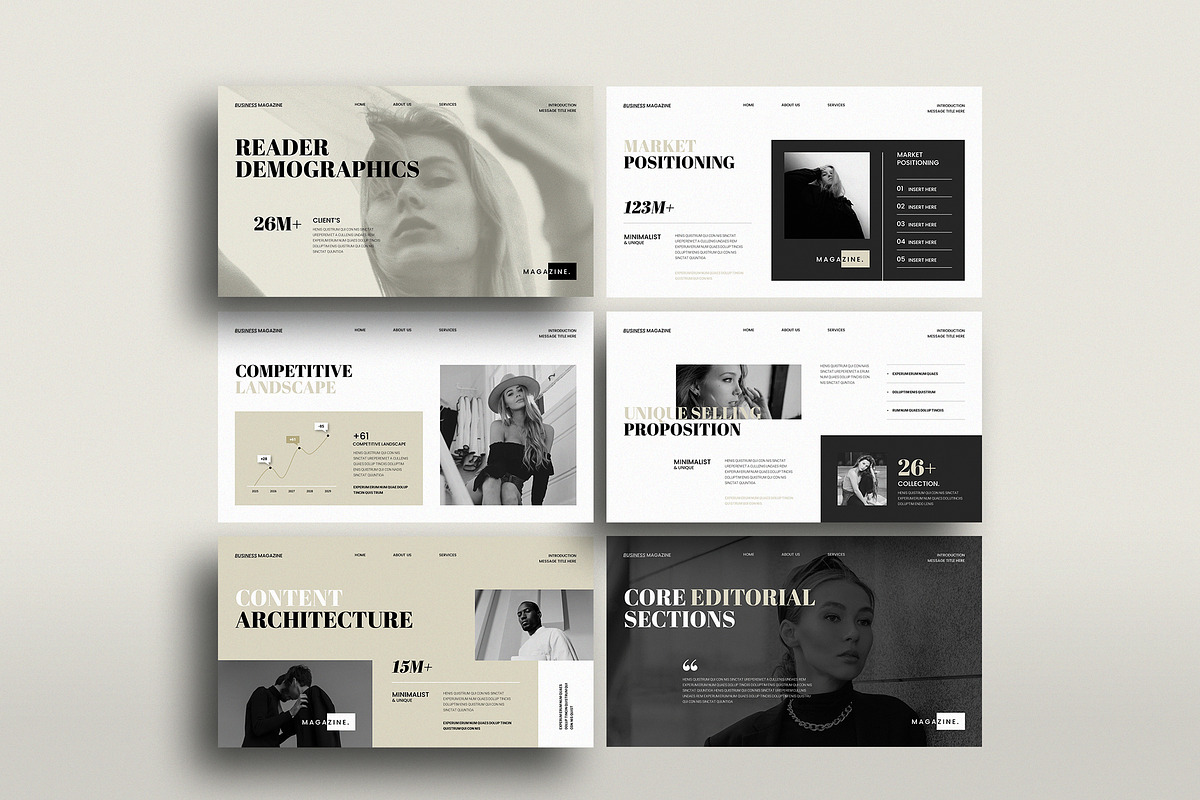 Business Magazine Canva Template, a Presentation Template by TemplateFolio-Shop (Photo 6 of 13)