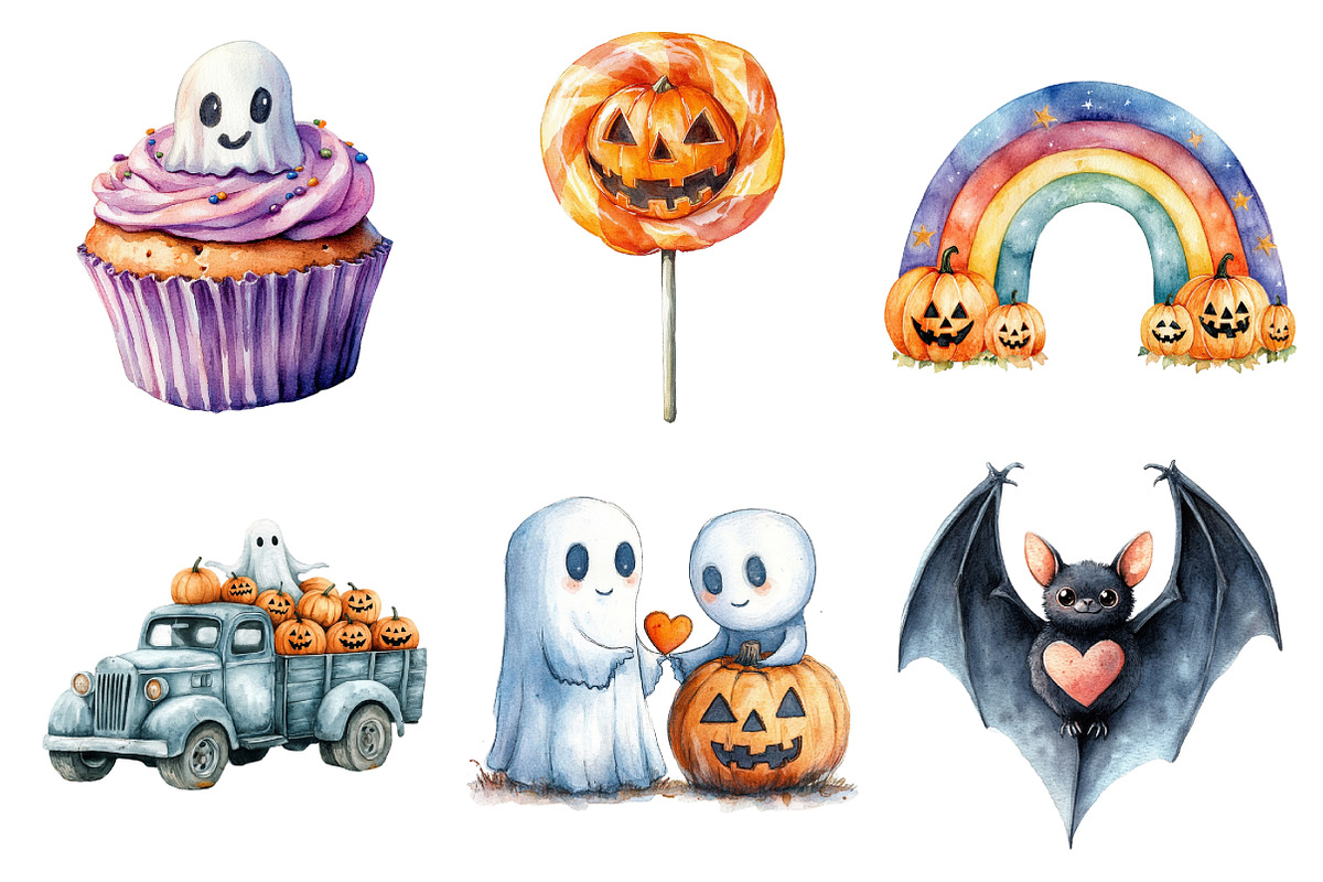 Halloween Sublimation Clipart, an Illustration by Daily.Designs (Photo 5 of 5)