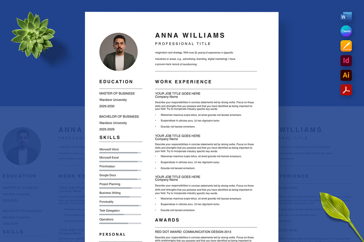 Work Proposal Design, a Resume Template by Nur Designer (Photo 3 of 4)