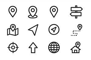 Vector illustration of location, an Object Illustration by ZinetroN