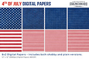 4th of July Digital Papers, a Texture Graphic by French Kiss Collections (Thumbnail 2 of 3)