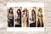 Detective Printable Paper Bookmark, a Person Illustration by GlamArtZhanna (Thumbnail 3 of 3)
