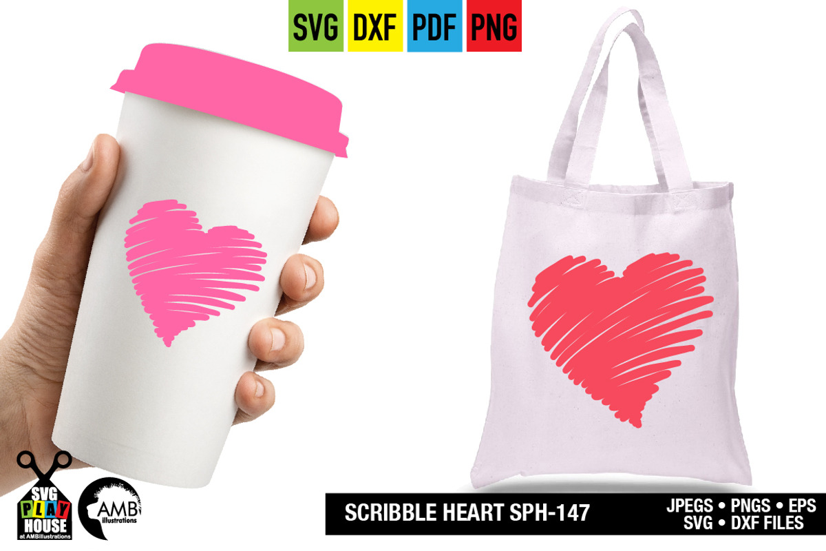 Scribble Heart svg SPH-147, an Illustration by AMBillustrations (Photo 2 of 7)