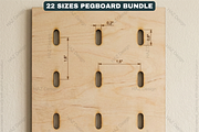 22 Size Pegboard Bundle Laser Cut, a Graphic by AtacanDigital (Thumbnail 8 of 8)