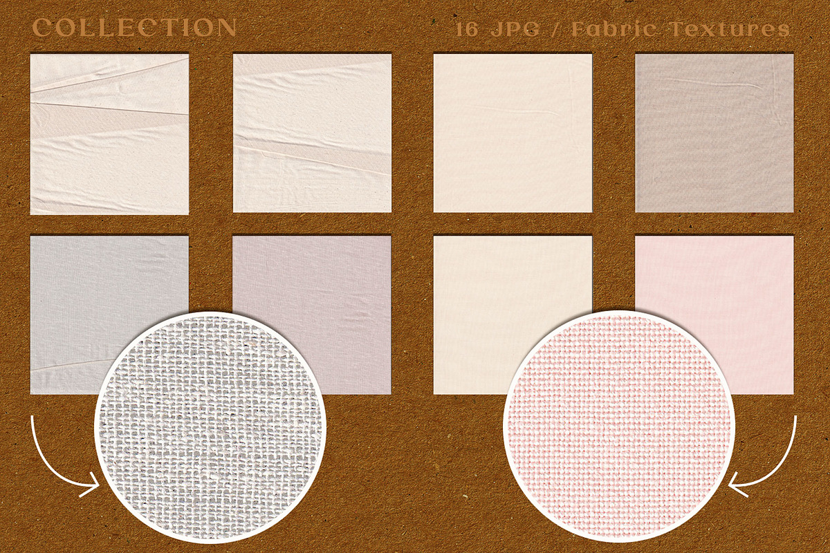Fabric Textures Background, a Texture Graphic by Suna Kosem (Photo 2 of 8)