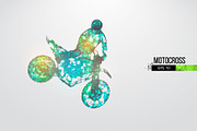 Silhouettes of a motocross rider, a Transportation Illustration by Matrosovv (Thumbnail 2 of 4)
