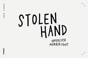 Stolen Hand Marker Font, a Handwritten Font by TYPEHEIST (Thumbnail 1 of 10)