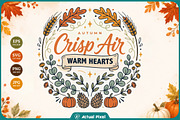 Fall Autumn Quotes Bundle, a Seasonal Illustration by Actual Pixel (Thumbnail 5 of 15)
