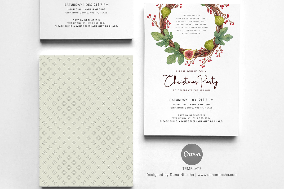 Christmas Party Canva Invitation preview 2