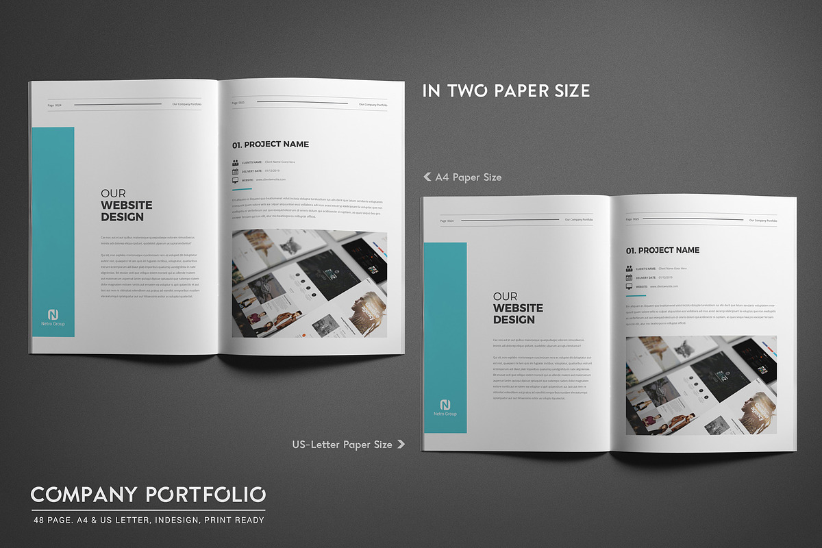 Company Portfolio, a Brochure Template by ThemeDevisers (Photo 2 of 8)