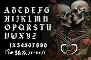 Mesciv Metal Blackletter Font, a Blackletter Font by dansdesign (Thumbnail 2 of 7)