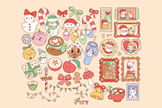Cute Cozy Christmas Clipart Bundle, a Seasonal Illustration by Huxmay (Thumbnail 4 of 8)