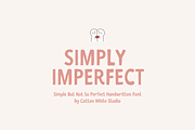 Simply Imperfect Handwritten Font, a Handwritten Font by Sofia Skoog (Thumbnail 1 of 12)