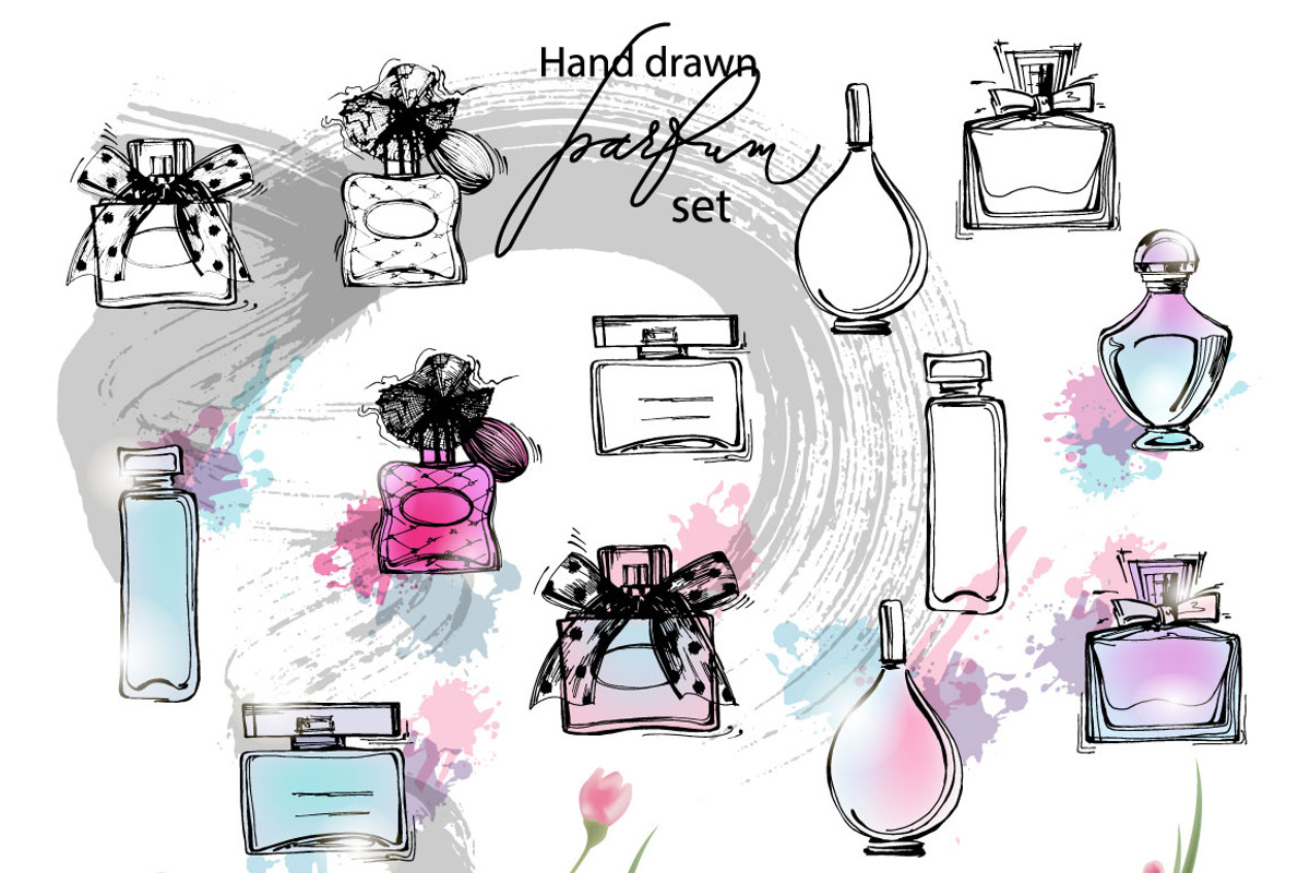 Beautiful perfume set, an Illustration by Gulnara Khadeeva (Photo 6 of 6)