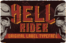 Hell Rider Label Font