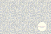 Trailing Block Print Floral Blue, a Pattern Graphic by Mieken Petra Designs (Thumbnail 1 of 4)