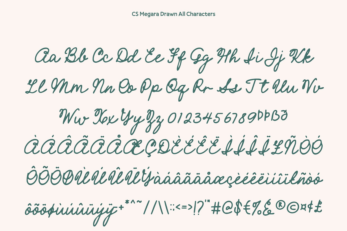 CS Megara Drawn, a Script Font by Craft Supply Co. (Photo 8 of 8)