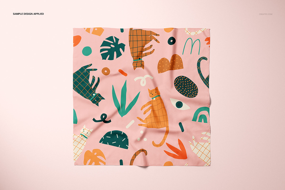 Pet Bandana Mockup Set (type 2), a Product Mockup by creatsy5 (Photo 7 of 11)